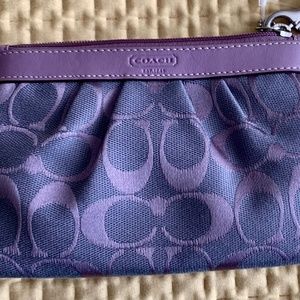 Coach Signature Collection Heather Lilac Wristlet